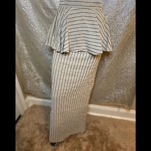 NWT-Linen Peplum Skirt